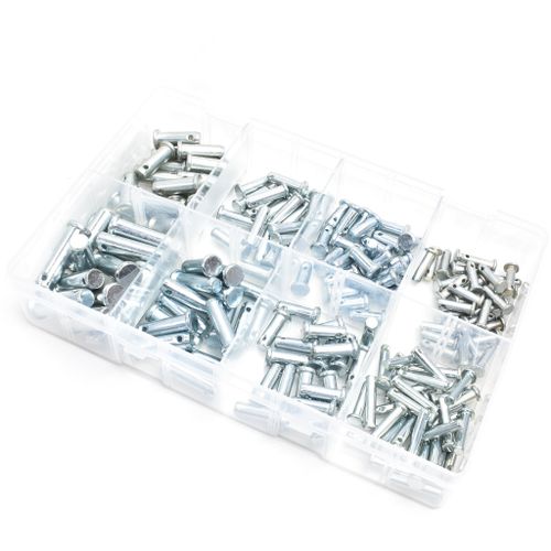 Clevis Pins 3/16"-5/8" & 6X20mm | Assorted Box Of 175