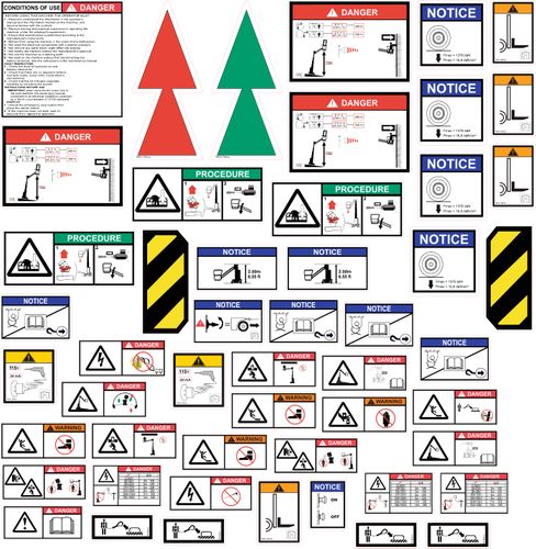Haulotte Star 10 Safety Decals