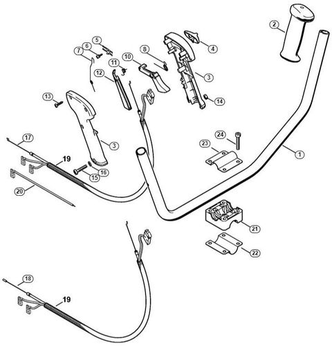 Stihl FS55 2 Mix Bike Handle