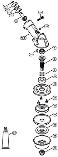Collar Nut M12 L/H Thread