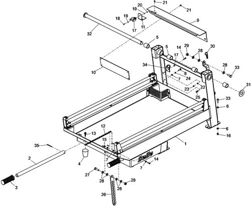 Belle MS500 Upper Frame Parts