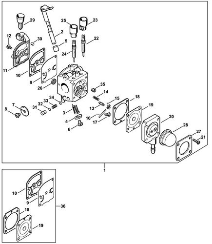 Stihl BG85 Carburettor C1Q-S68
