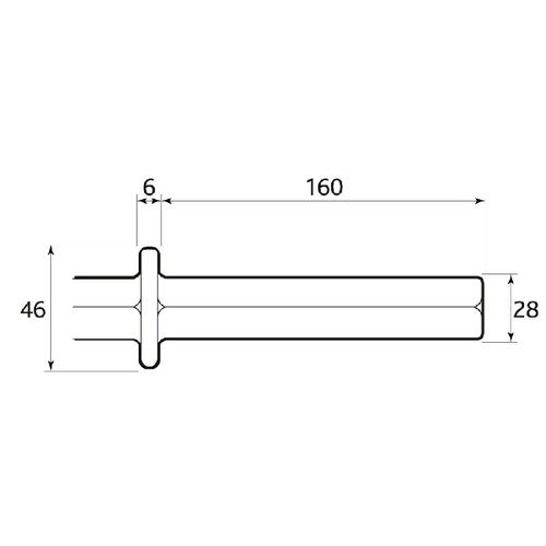 Hex Shank Steels 28mm X 160mm Atlas Copco Bosch Wacker Makita