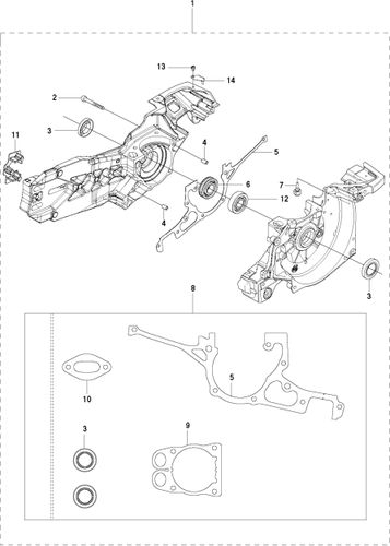 Husqvarna K970 Crankcase