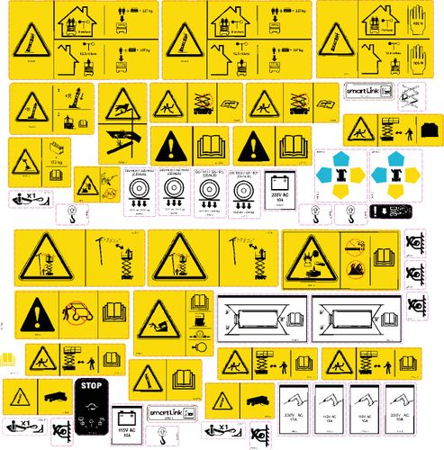 Genie Gs1932 Smartlink Safety Decal Kit - 2010 Onwards