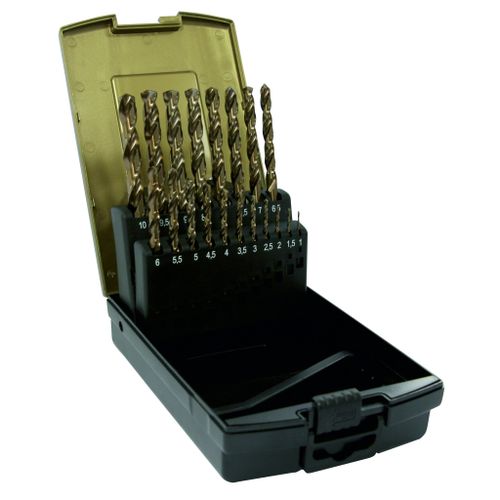 19Pc Hss Cobalt Twist Drill Set