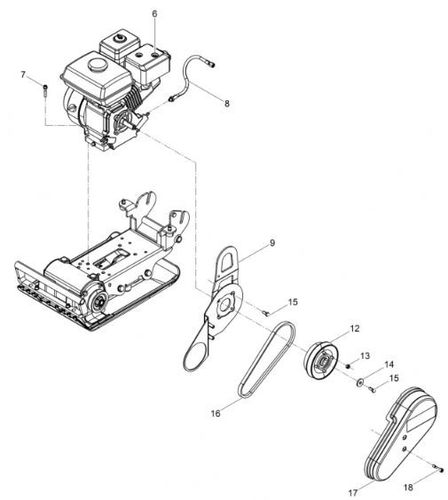 Wacker VP1135AW Engine & Drive