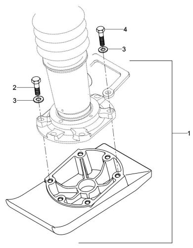 Wacker BS50-2 6" Cast Ramming Shoe