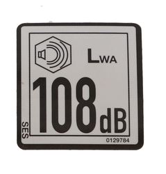 Decal-Sound Power Level