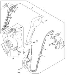 Control Handle With Throttle Cable