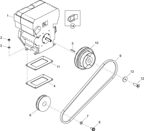 Belle PCX 20/45 & 20/50 Hatz Engine Drive Parts