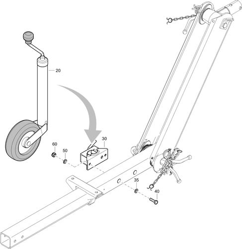 XAS68KD Jockey Wheel Fb 1611814531-00