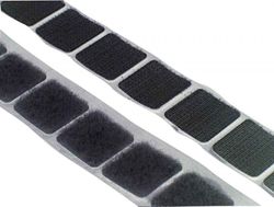 Velcro Squares Loop 25 X 25mm Black