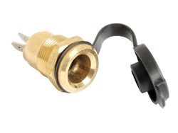 Jack Plug Socket & Cap (Metal) (HEL1824)