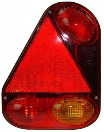 Radex Vertical Rear Combi Lamp 5+4 Pin With Fog - Radex Left Hand Vertical Rear Combi Lamp Spare Lens