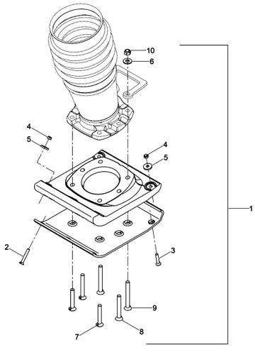 Wacker Neuson Cast Ramming Shoe Kit 11" OEM Number: 5100042451