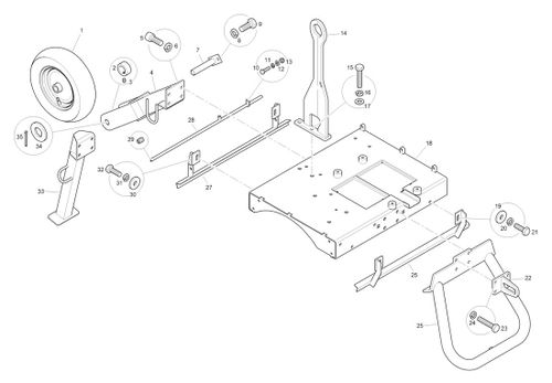 Benford Terex Mecalac MBR71 Main Frame & Fittings