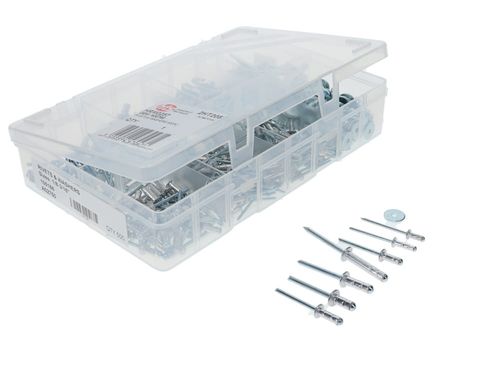 Rivets & Washers Imperial (Standard Flange) | Assortment Box Of 500