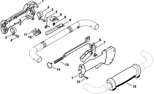 Stihl BT130 Control Handle