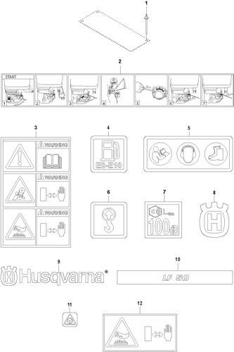 Atlas Copco LF60 Decals