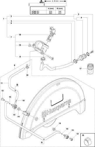 K760 Water Hose Kit 2013>