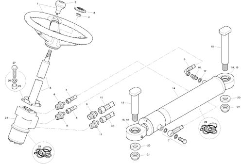 Benford, Terex, Mecalac 9 - 10 Tonne Steering