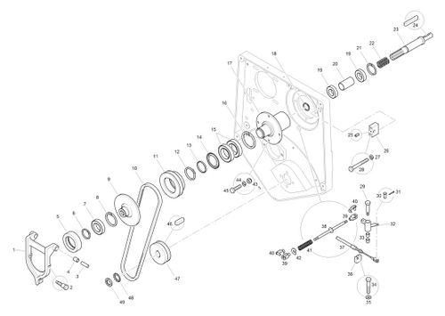 Benford Terex Mecalac MBR71 Vibrator Clutch Assembly