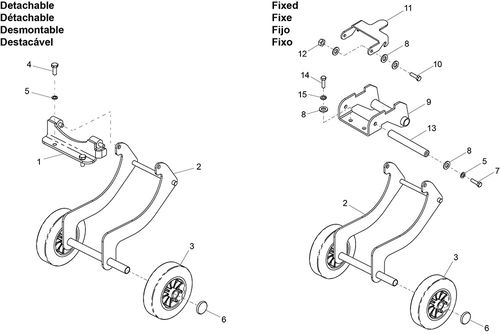Belle PCX 20/45 & PCX 20/50 Transport Attachment Parts