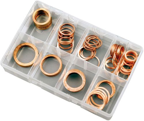 Metric Copper Washers Large Sizes | Assortment Box Of 90