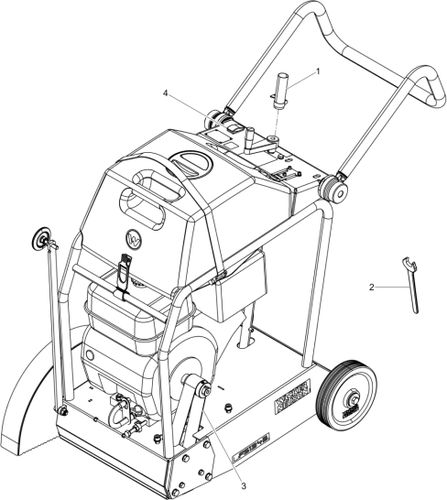 Wacker BFS1345AB Drive Belt, Spanner & Switch