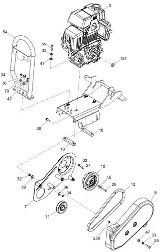 Wacker Neuson VP1030A Belt Guard & Clutch