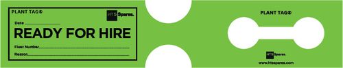 Plant Tag® Ready For Hire Labels - Green 100 Pack