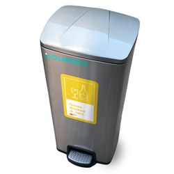 Stainless Steel Flip Top Bin