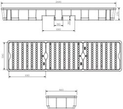 4 Drum In Line Spill Pallet (HOL0180)