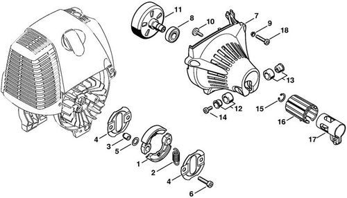 HT101 Clutch, Fan Housing