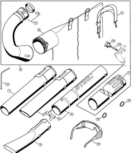 Stihl BG85 Nozzle & Vacuum Attachment
