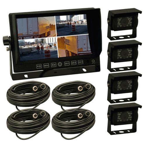 7" Quad Reversing 4 Camera Kit