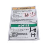 Decal - Warning Standard Fork Safety