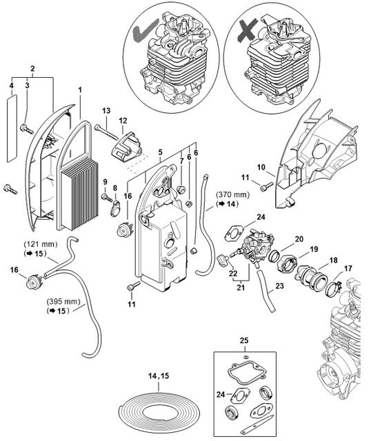 Stihl Genuine BR600 Warning Pictogram OEM Number: 0000 967 7335