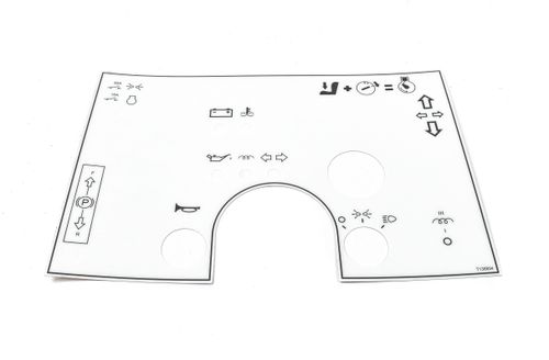 Mecalac Ta1 Dash Decal OEM: T136834