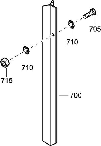 XAS90 Dd Earth Pin For Compressor With Generator Kit