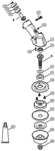 Stihl FS490C-EM Gear Head Parts