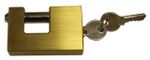 70mm Brass Shutter Padlock - Keyed Alike