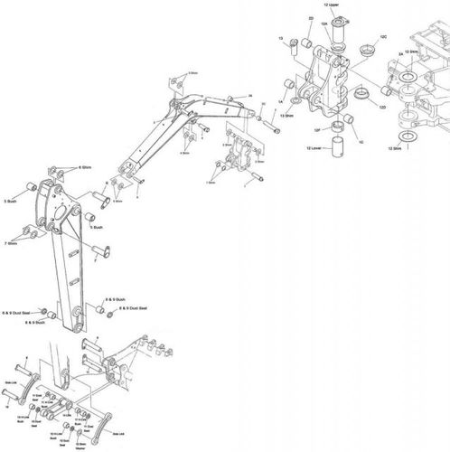 Kubota U50-3 No.6&7 Pin