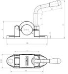 Cast hinged Clamp 48mm (HTL2964)