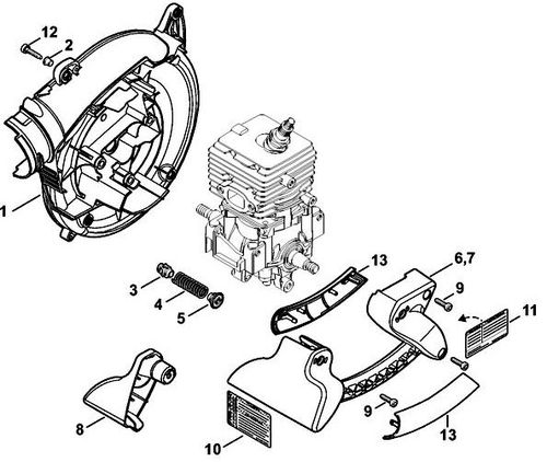 Stihl BG86C-E Fan Housing Inner