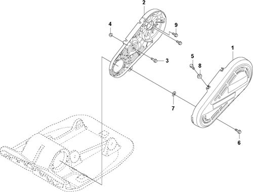 Husqvarna LF100 L, LF100 LAT Honda Belt Guard