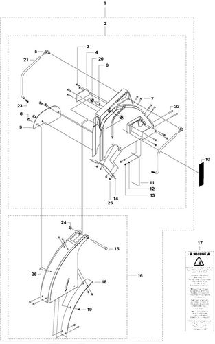 Husqvarna FS524 Blade Guard 20" (500mm) Feb 2011>