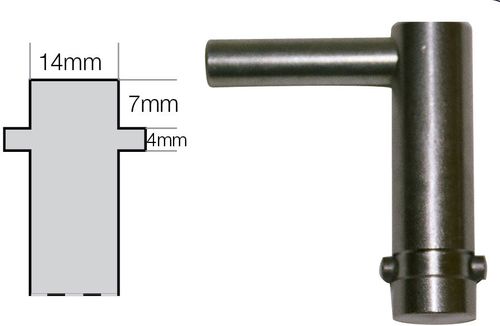 JCB Isolator Key - Old Style 14 X 7mm OEM: 701/47401
