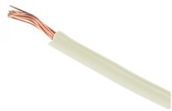 1.5mm2 Single Core Cable White - Thin Wall (2.0mm2 Eqivalent) 50 Metre